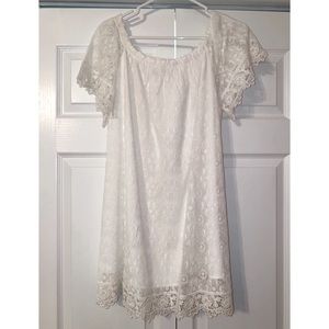 Lace White Dress